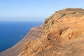 Landscape of north-east shore of Lanzarote, Spain Royalty Free Stock Photo