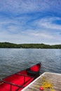 Landscape of a northern lake Royalty Free Stock Photo