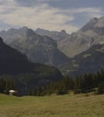 Landscape between Oeschinen mountain station and Oeschinensee lake, Kandersteg, Bernese Oberland, Canton of Bern,