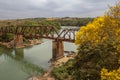 Landscape with the old Epitacio Pessoa iron bridge.