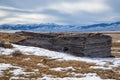 Landscape of old forgotten homestead