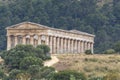 Old Greek Doric temple of Segesta, Sicily, Italy Royalty Free Stock Photo