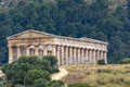 Old Greek Doric temple of Segesta, Sicily, Italy Royalty Free Stock Photo