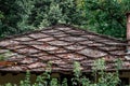 Landscape of old historical and typical roof house in Bulgarian