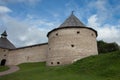 Landscape of old Ladoga, Russian landmark