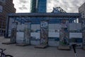 Landscape of old pieces of the berlin wall at Potsdamer Platz in Mitte Berlin Germany