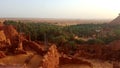 Landscape of old village in Sahara