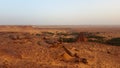 Landscape of old village in Sahara Royalty Free Stock Photo