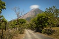 Landscape in Ometepe island with Concepcion volcano Royalty Free Stock Photo