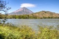 Landscape in Ometepe island with Concepcion volcano Royalty Free Stock Photo