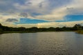 Landscape of one of the views of the lake of Parque.