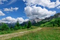 Landscape of the Orobic Prealps in the Brembana Valley Bergamo Italy Royalty Free Stock Photo