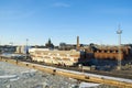 Landscape with the Orthodox Assumption Cathedral and the port in