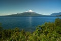 Landscape of Osorno Volcano and Llanquihue Lake at Puerto Varas, Chile, South America.
