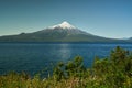 Landscape of Osorno Volcano and Llanquihue Lake at Puerto Varas, Chile, South America.