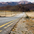 Landscape with the outgoing road. Altai Mountains Royalty Free Stock Photo