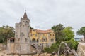 Landscape over the Condes de Castro Guimaraes Museum in the riverside area of Cascais, Portugal