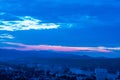 Landscape over Miskolc at night