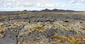 Landscape of Pali Aike National Park, Patagonia, Chile Royalty Free Stock Photo