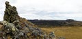 Landscape of Pali Aike National Park, Patagonia, Chile Royalty Free Stock Photo