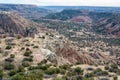 Landscape in Palo Duro Canyon in Texas