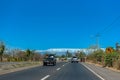 Landscape at Pan American Highway in District Chiriqui, Panama Royalty Free Stock Photo