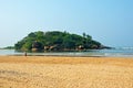 Panchakapaduwa Island at Outflow of Bentota River , Sri Lanka Royalty Free Stock Photo