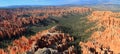 Landscape Panorama of Bryce Canyon National Park, Utah Royalty Free Stock Photo