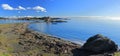 Landscape Panorama of Fisgard Lighthouse and Esquimalt Harbour, Fort Rodd Hill National Historic Site, Vancouver Island, BC