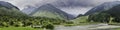 Landscape Panorama of Betaab Valley, Anantnag, Jannu and Kashmir Royalty Free Stock Photo