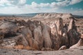 Landscape panorama of Goreme national park valley