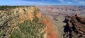 Grand Canyon National Park, Arizona, Landscape Panorama of Grand Canyon from Pipe Creek Vista near Yaki Point, Southwest, USA Royalty Free Stock Photo