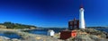 Fisgard Lighthouse Landscape Panorama, Fort Rodd Hill National Historic Site, Vancouver Island, British Columbia