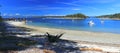 Landscape Panorama of Mansons Landing Provincial Park, Cortes Island, Discovery Islands, British Columbia, Canada