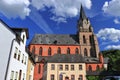 Liebfrauenkirche, Church of Our Lady in Evening Light, Oberwesel, UNESCO World Heritage Site, Rhineland Palatinate, Germany Royalty Free Stock Photo