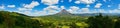 Landscape Panorama picture from Volcano Arenal next to the rainforest, Costa Rica Royalty Free Stock Photo