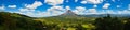 Landscape Panorama picture from Volcano Arenal next to the rainforest, Costa Rica. Travel in Central America. San Jose Royalty Free Stock Photo