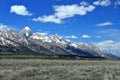 Grand Teton National Park with Rocky Mountains Range in Spring, Wyoming, USA Royalty Free Stock Photo