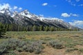 Grand Teton National Park with Rocky Mountains Range, Wyoming Royalty Free Stock Photo