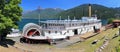 SS Moyie Sternwheeler Steamship National Historic Site on Kootenay Lake in Kaslo, British Columbia, Canada Royalty Free Stock Photo