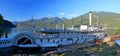 Panorama of SS Moyie National Historic Site on Kootenay Lake in Evening Light, Kaslo, British Columbia, Canada