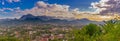 Landscape for panorama at sunset in Luang Prabang, Laos. Royalty Free Stock Photo