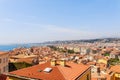 Landscape panoramic view of Nice, Cote d`Azur, France, South Europe. Beautiful city and luxury resort of French riviera. Famous Royalty Free Stock Photo