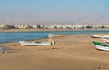 Landscape with panoramic view of Sur, Sultanate of Oman Royalty Free Stock Photo