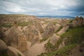 Landscape panoramic view to Devrent valley aka valley of imagination, Cappadocia, Turkey