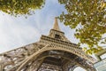 Landscape of the autumn in the Paris Royalty Free Stock Photo