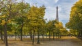 Landscape of the autumn in the Paris Royalty Free Stock Photo