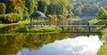 Landscape park in autumn Royalty Free Stock Photo