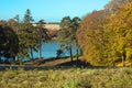 Landscape Park estate of Kachanovka autumn on a sunny day