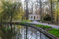 Zagreb Zoo Park with tree landscape